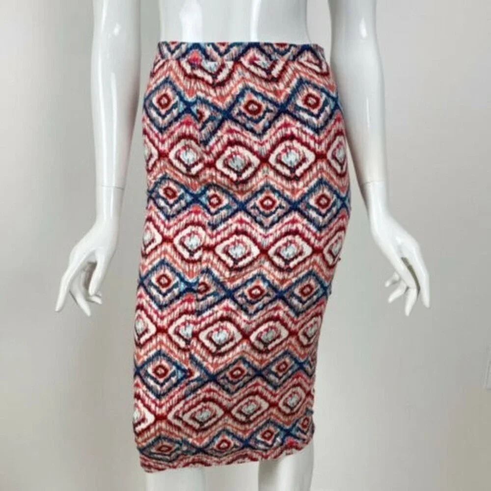MATTY M Midi Pull-on Stretch Below Knee Skirt